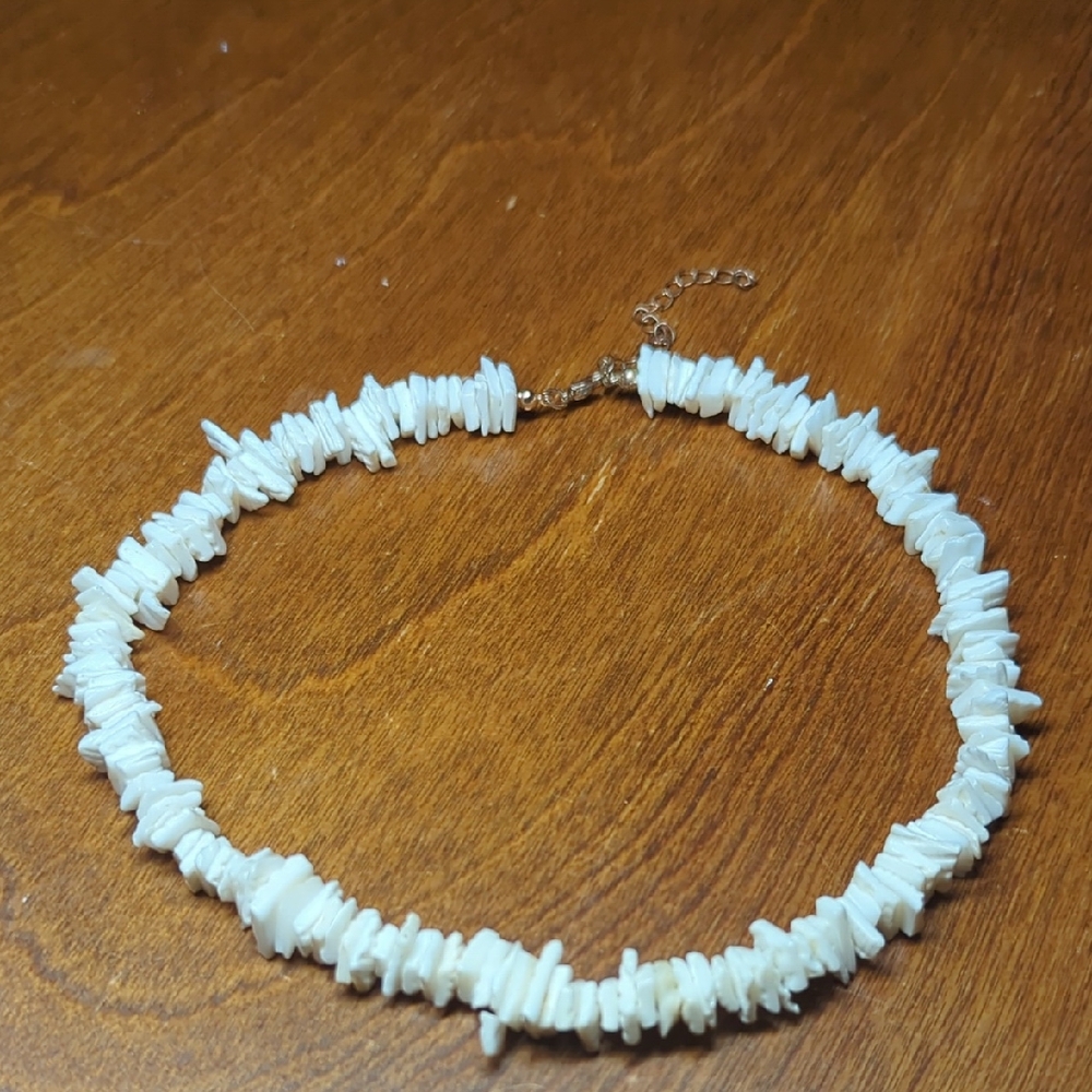 White Puka Shell Necklace